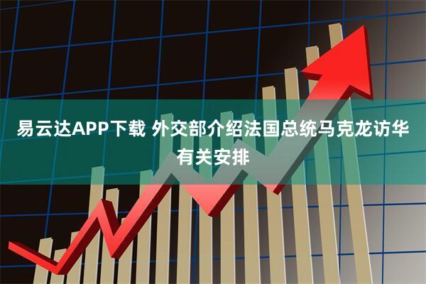 易云达APP下载 外交部介绍法国总统马克龙访华有关安排